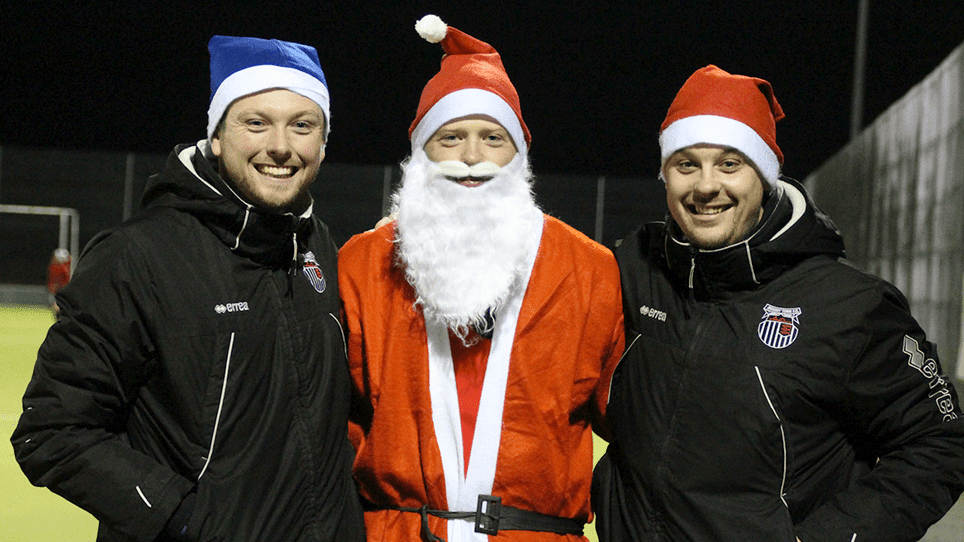 Youth team Coach's dress up for Christmas
