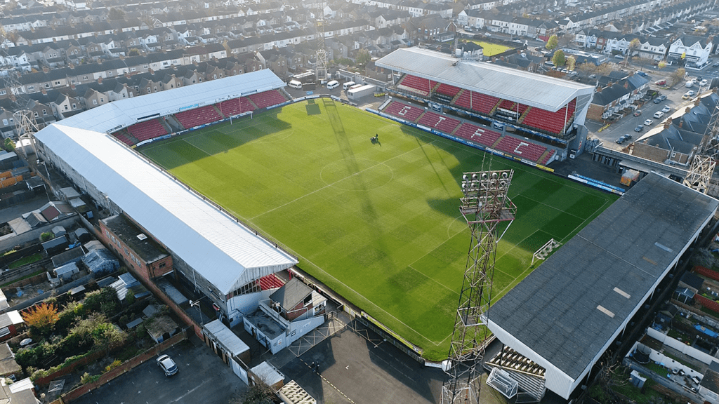 Blundell Park Drone Image in the day