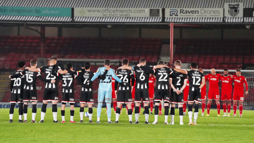 Grimsby Town against Newport County