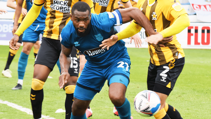 Grimsby Town against Cambridge United