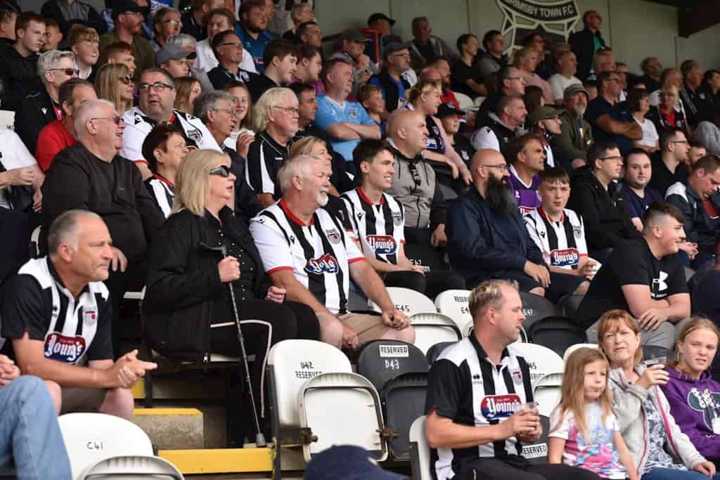 GTFC fans at blundell Park