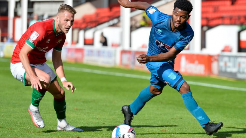 grimsby town players in action