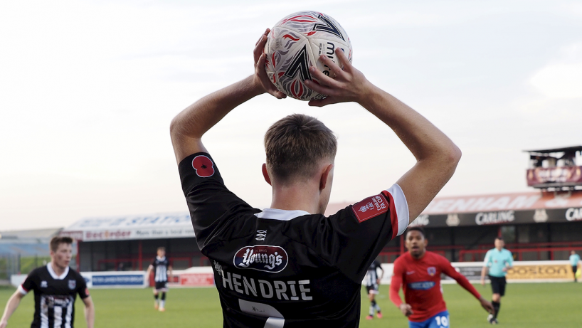 grimsby town players in action