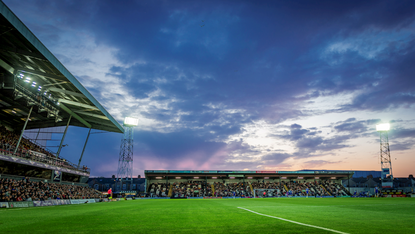 Blundell park in the sunset