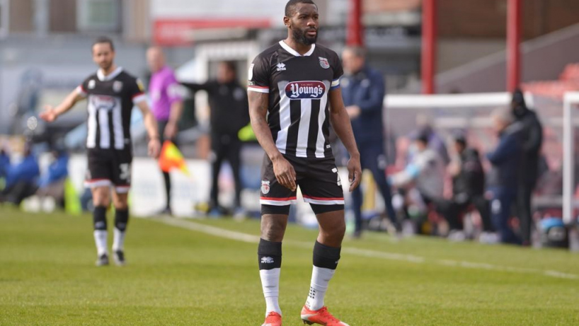 grimsby town players in action