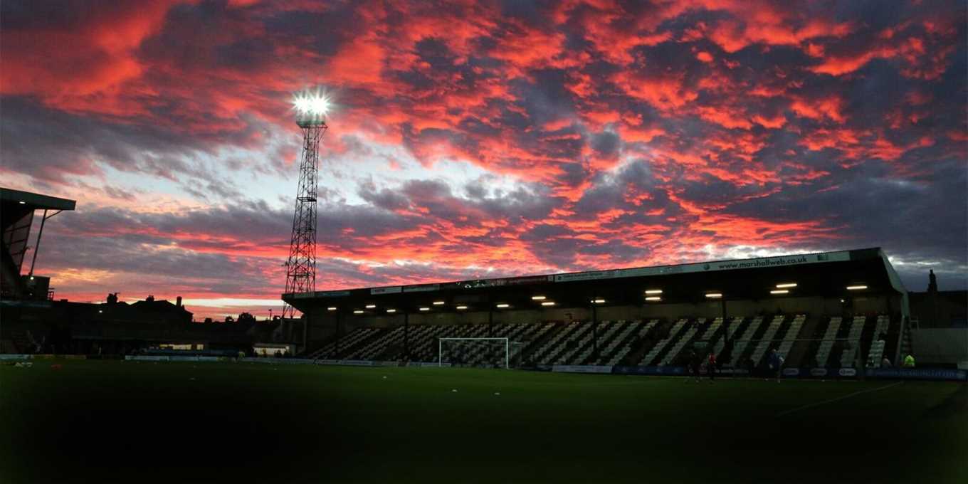 Blundell park in the sunset