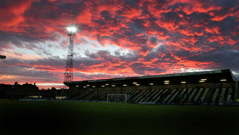 blundell park in the sunset