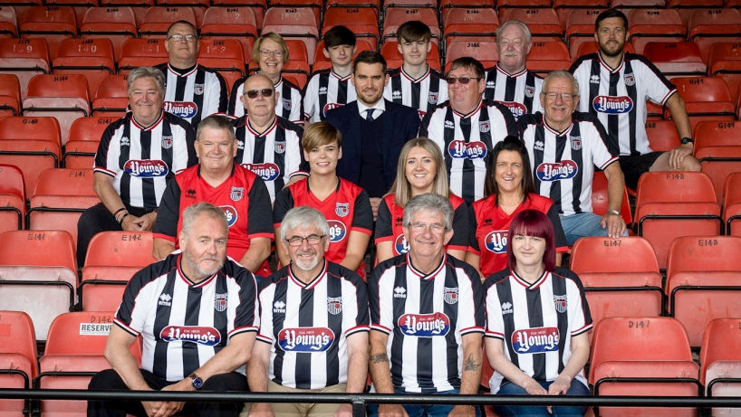 GTFC fans with new kit