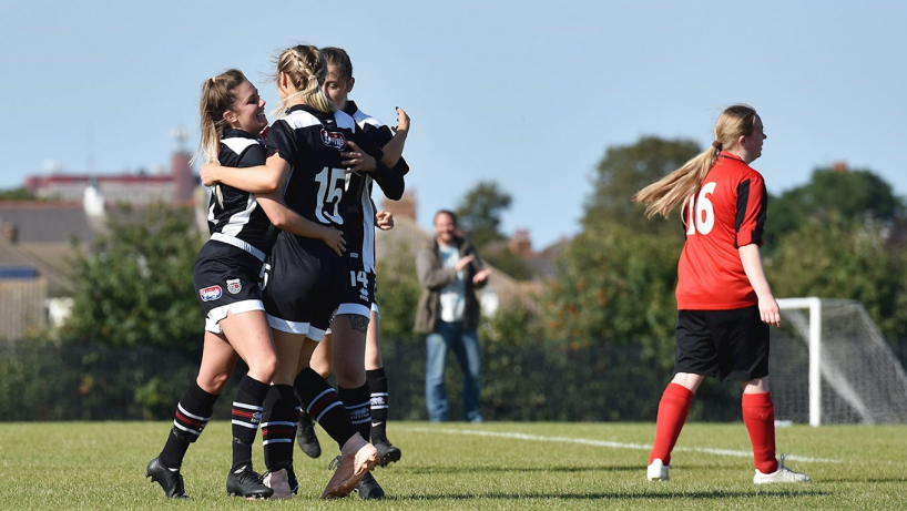 GTFC womens team celebrating