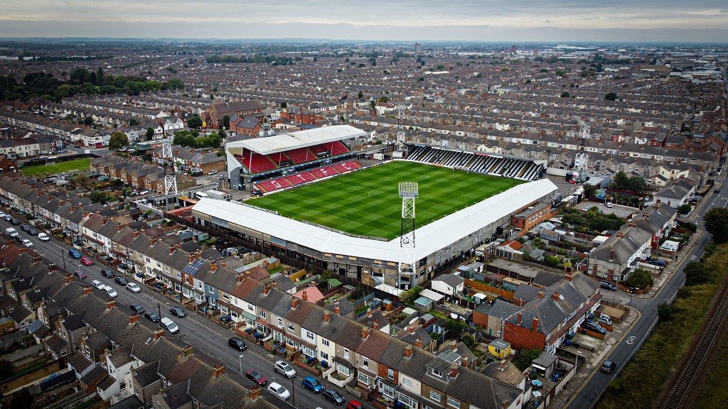 Ariel View of Blundell Park
