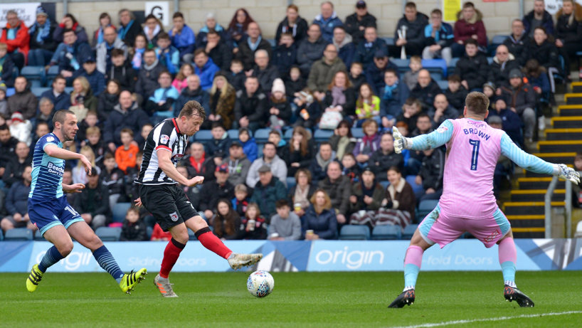 GTFC in action against wycombe wanderers