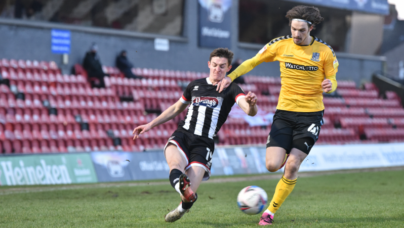 Max Wright in action v southend utd