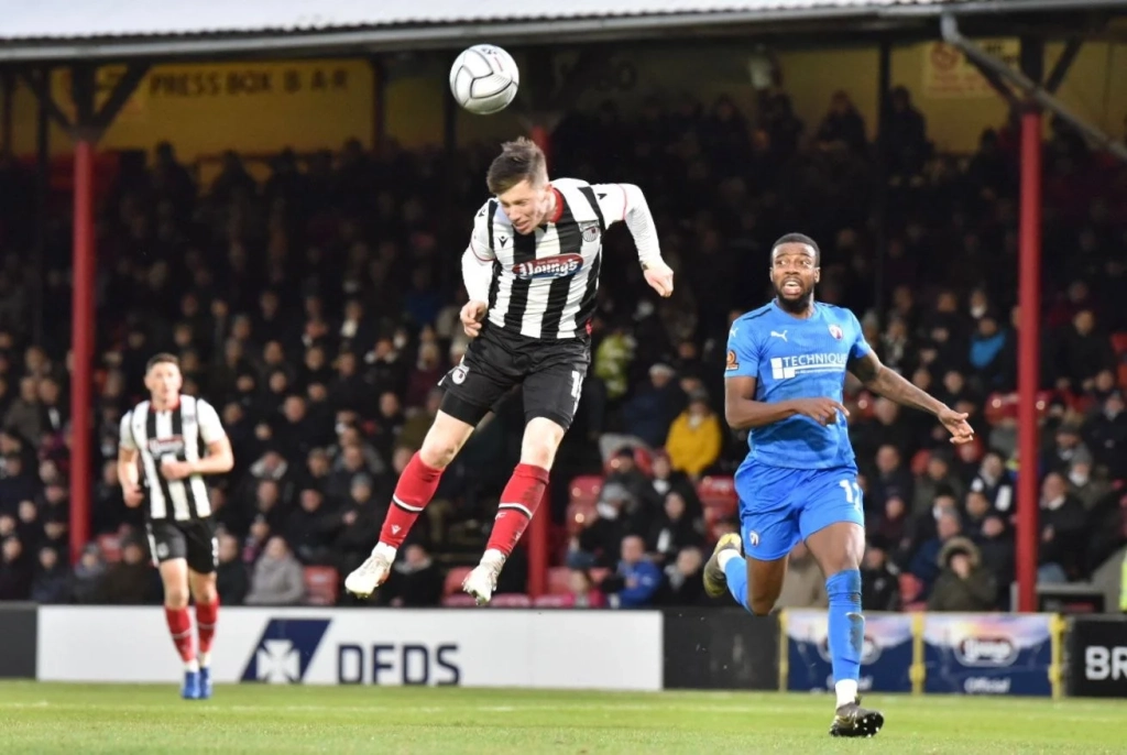 Harry Clifton in action against Chesterfield