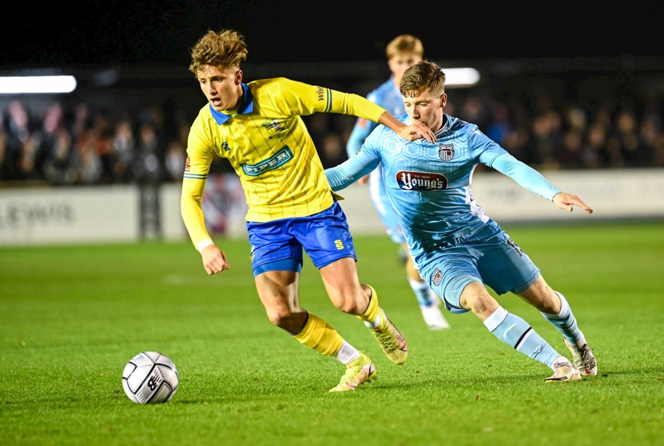 Harry Clifton in action against Solihull Moors