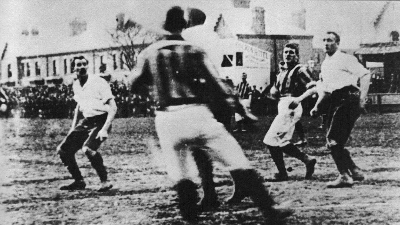 old Grimsby town players in action