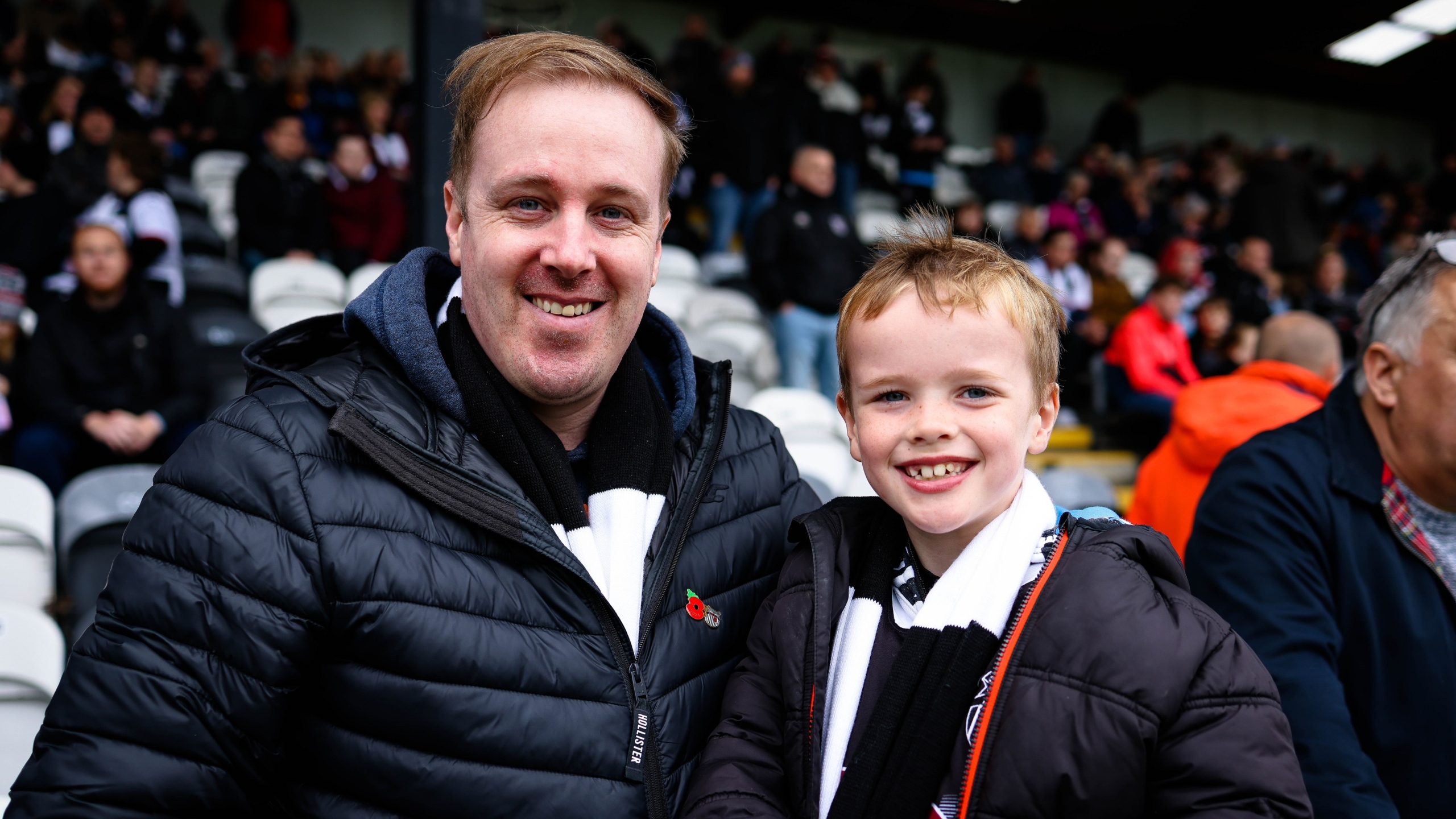 Father and Son at Grimsby Town vs. Yeovil