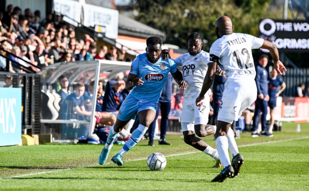 Michee Efete Tussles At Boreham Wood