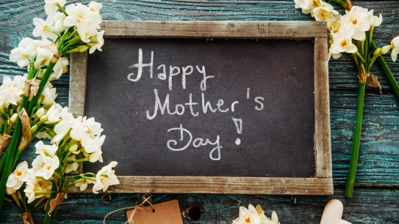 Mothers Day on a Chalkboard