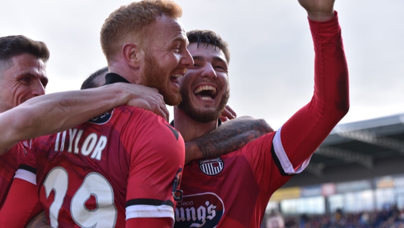 McAtee and Taylor Celebrate Against Chesterfield
