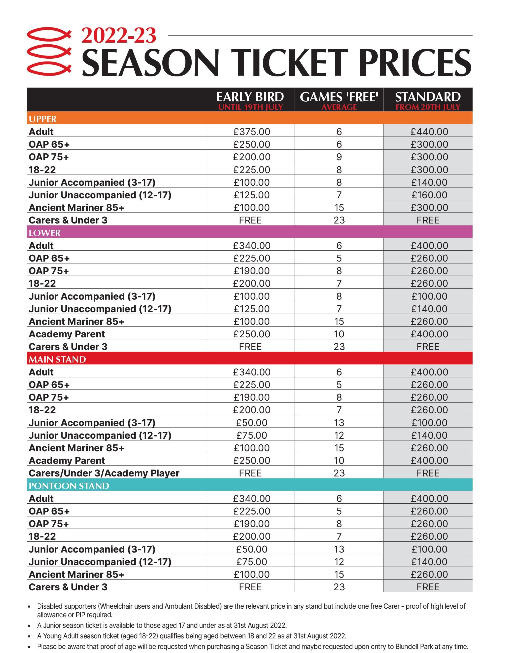 2022-23 Season Tickets