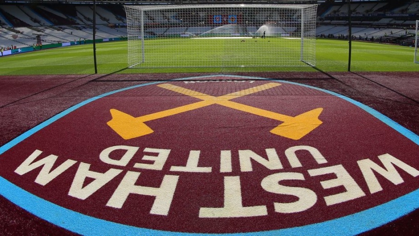 West ham badge at london stadium