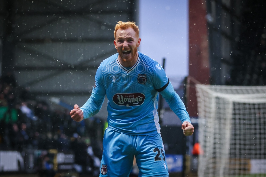 Taylor celebrating a goal