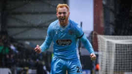 Taylor celebrating a goal