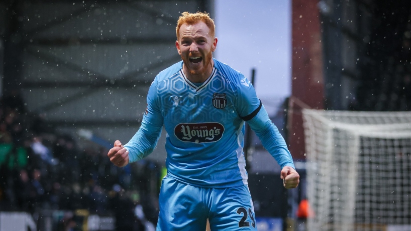 Taylor celebrating a goal