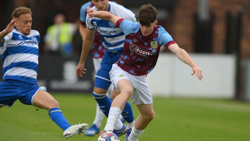 Lewis Richardson playing for Burnley