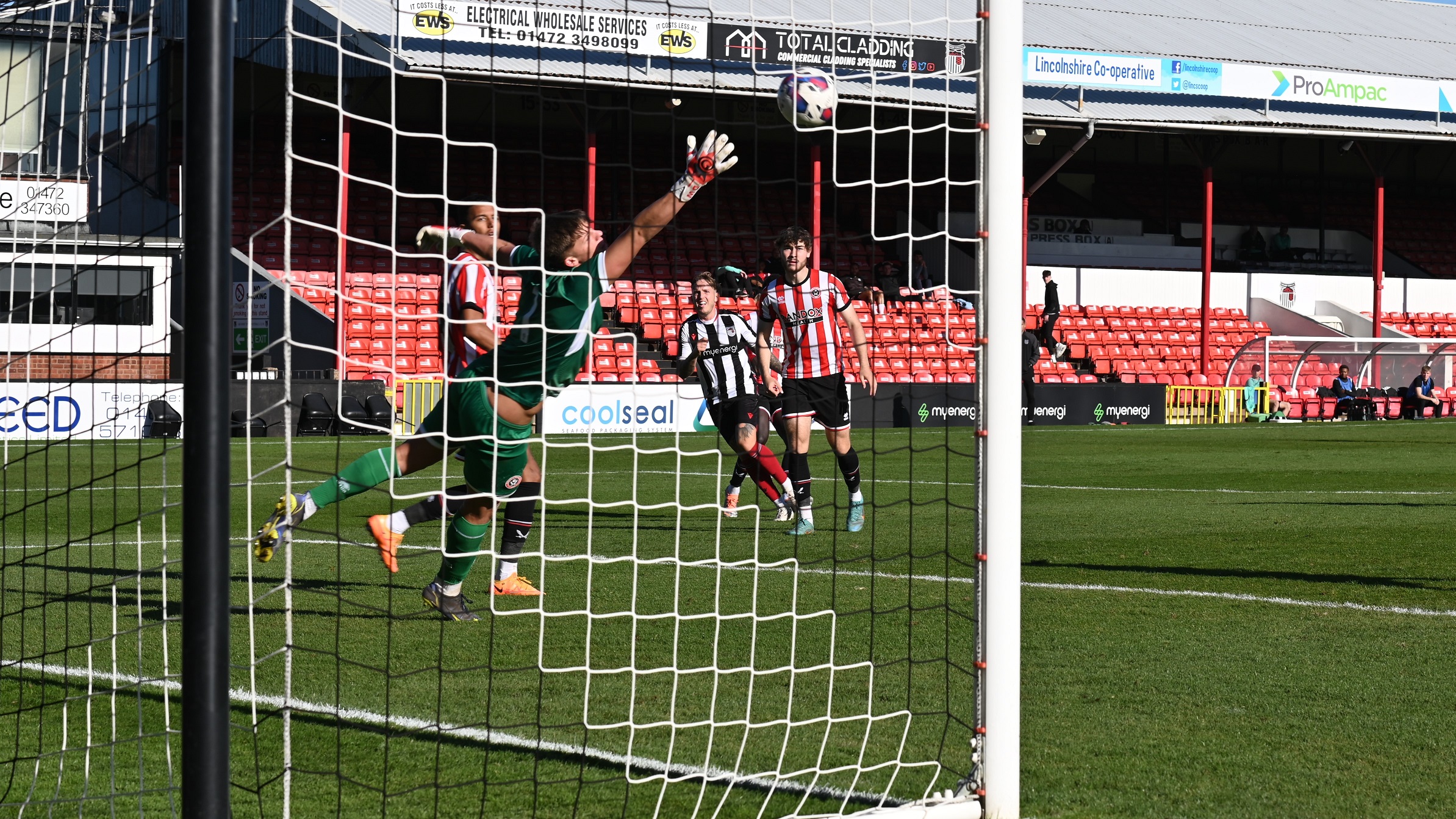 Jordan Maguire-Drew scores in a behind closed doors game against Sheffield United