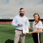 The Mariners receive EFL Green Club Bronze Award