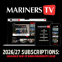 2026/27 Mariners TV Subscriptions: Now Available!